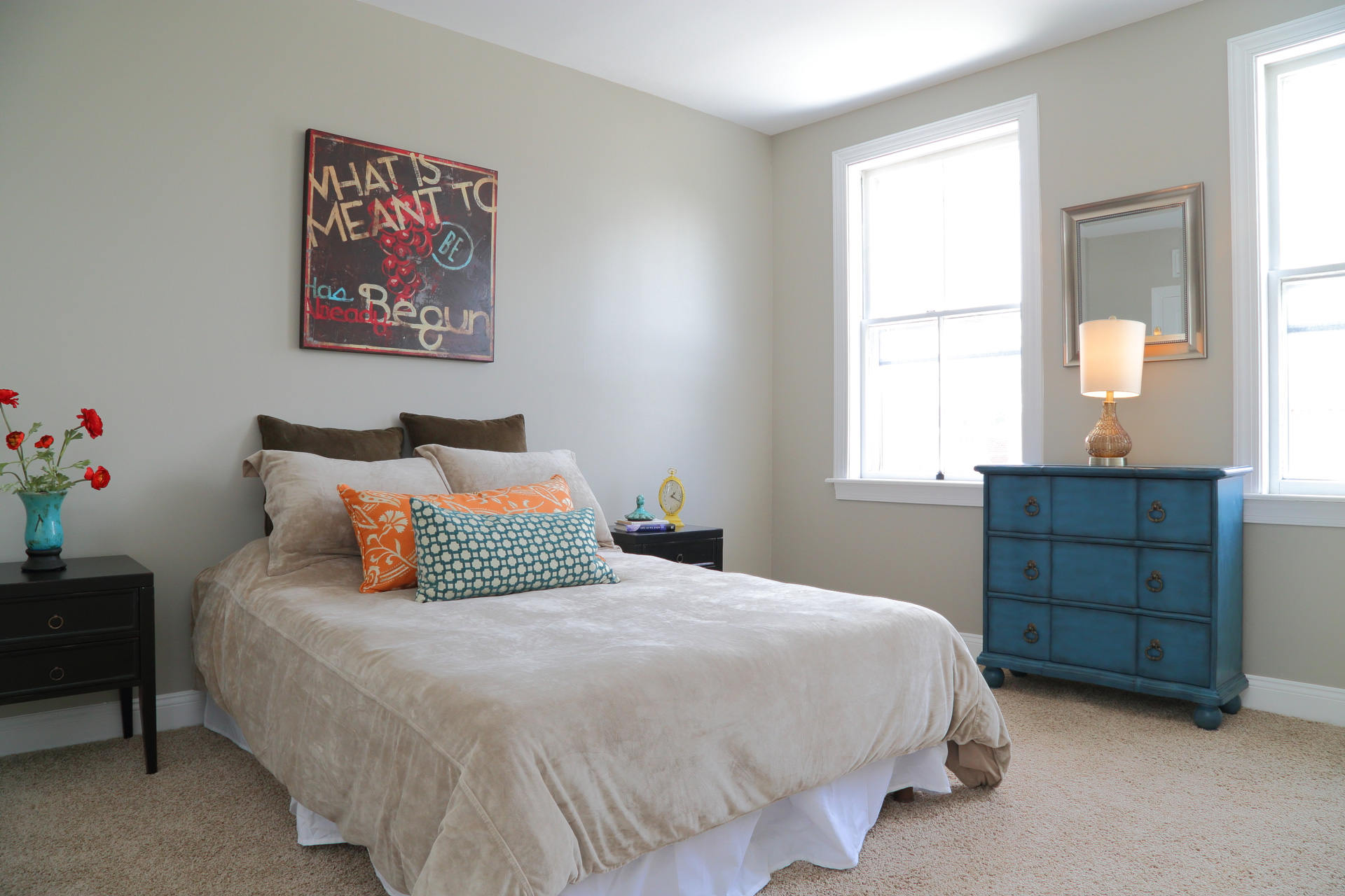 Home Staged Bedroom Lancaster, PA - REDesign by Indigo